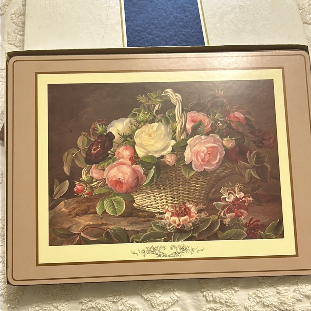 The Pimpernel Basket of Flowers Table Mat Set